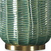 Bixby Green Table Lamp, by Uttermost, 1'4" width x 2'1.75" height x 1'4" depth thumbnail 7