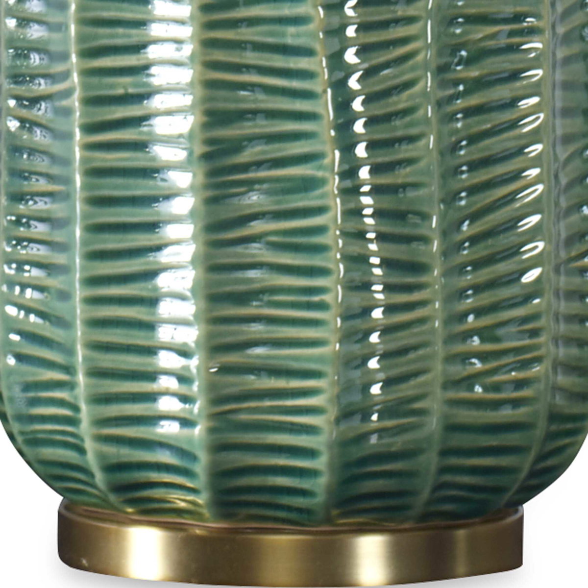 Bixby Green Table Lamp, by Uttermost, 16" width x 25.75" height x 16" depth View 7