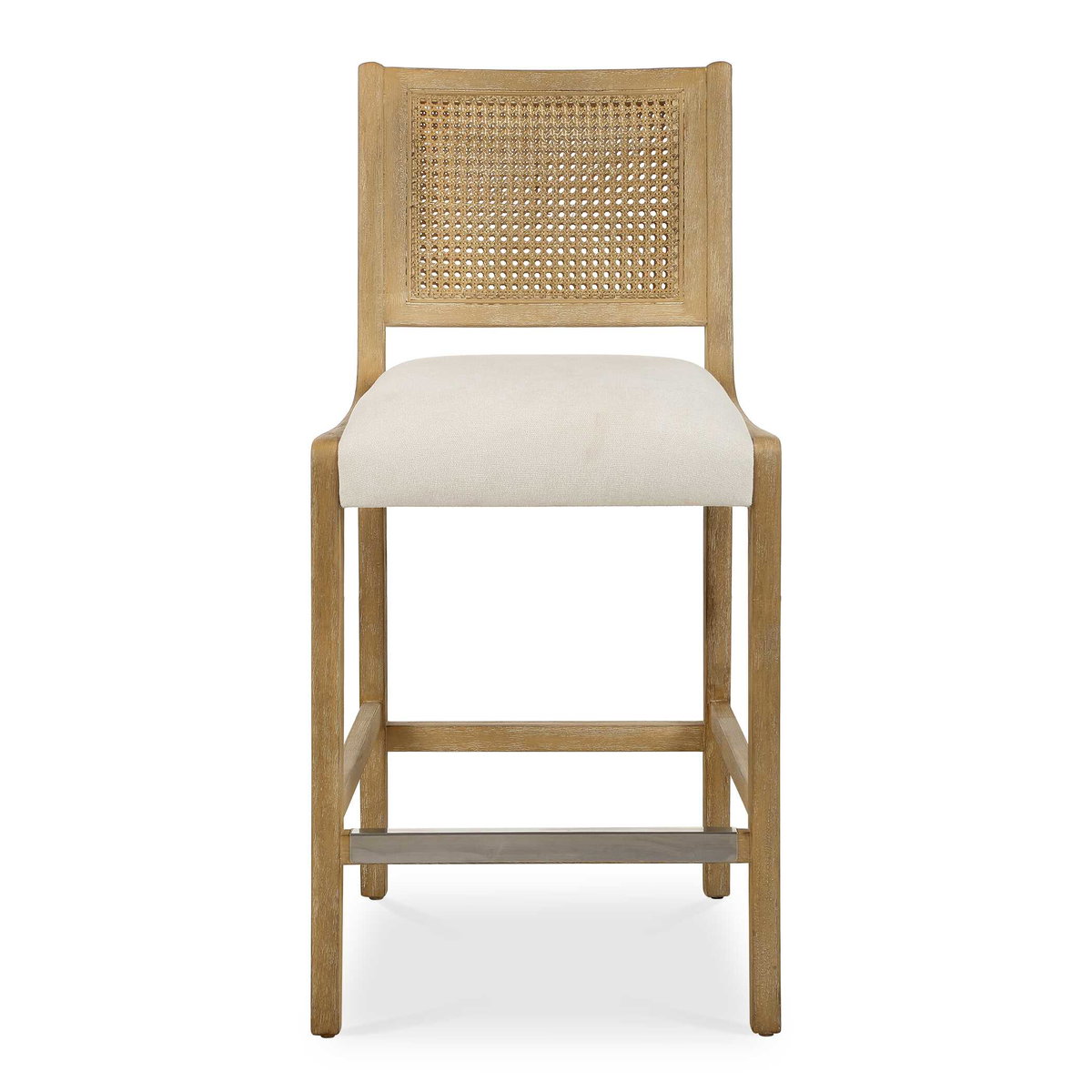 Interweave Coastal Rattan Counter Stool, Counter & Bar Stool by Uttermost, 19" width x 39" height x 21.5" depth View 1