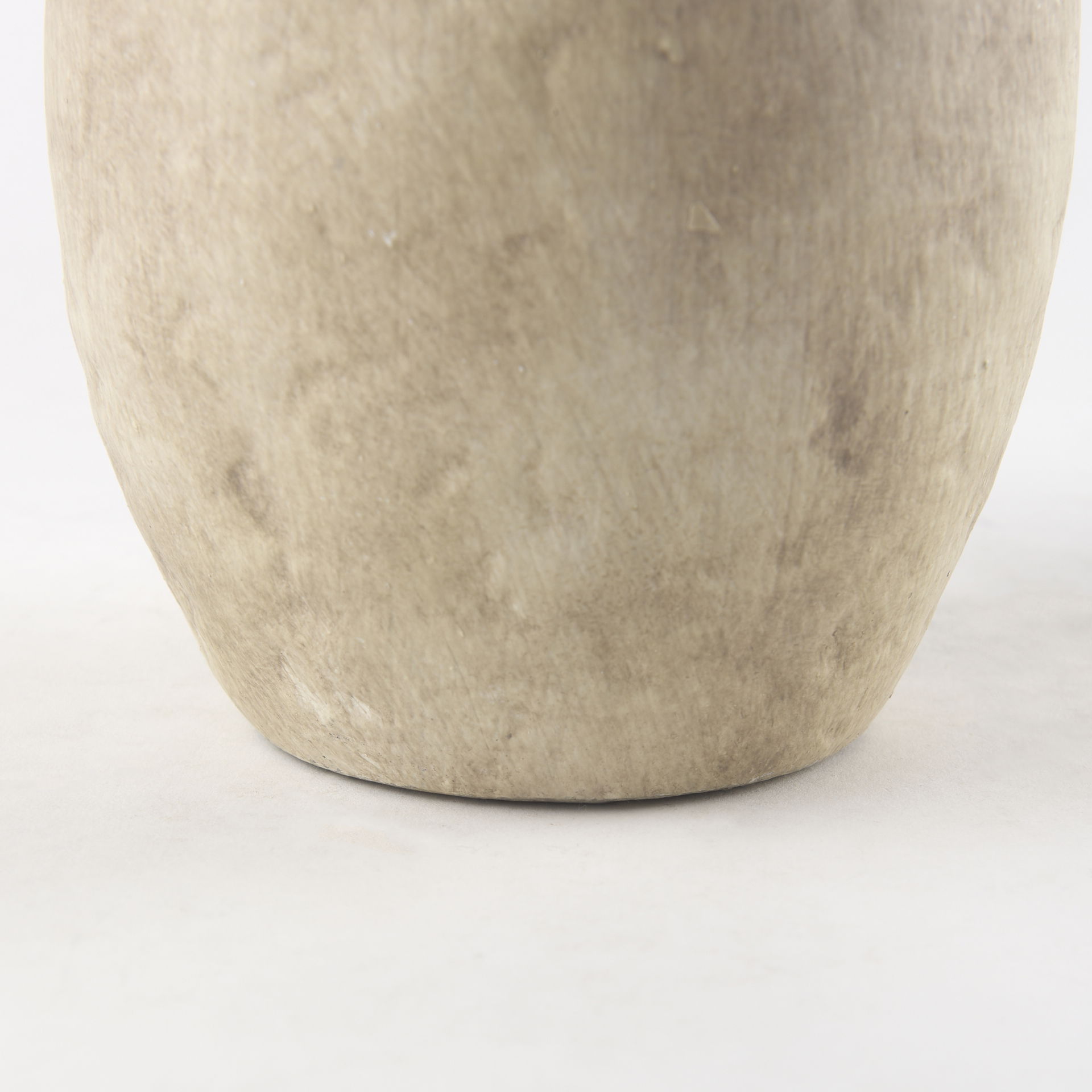 Zenni  Warm Beige Ceramic Vase, by Mercana, 6.1" length x 6.1" width x 12.01" height View 9