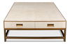 Gideon Shagreen Sq.Coffee Table, White thumbnail 10