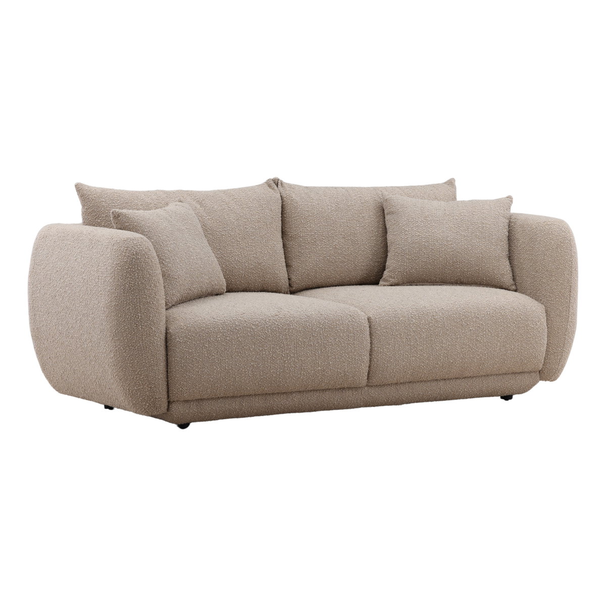 Briceida Sofa Sand, Sofas & Sectional by Dovetail, 83.8" width x 30.5" height x 40" depth View 1