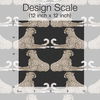 Reclining Cheetahs Black Peel & Stick Wallpaper thumbnail 3