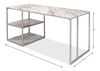 Open Desk With Shelves, Marble Top thumbnail 15