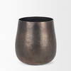 Quade Small Gold Metal Planter, Vase by Mercana, 8.5" length x 8.5" width x 8.5" height thumbnail 6