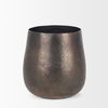 Quade Small Gold Metal Planter, Vase by Mercana, 8.5" length x 8.5" width x 8.5" height thumbnail 6