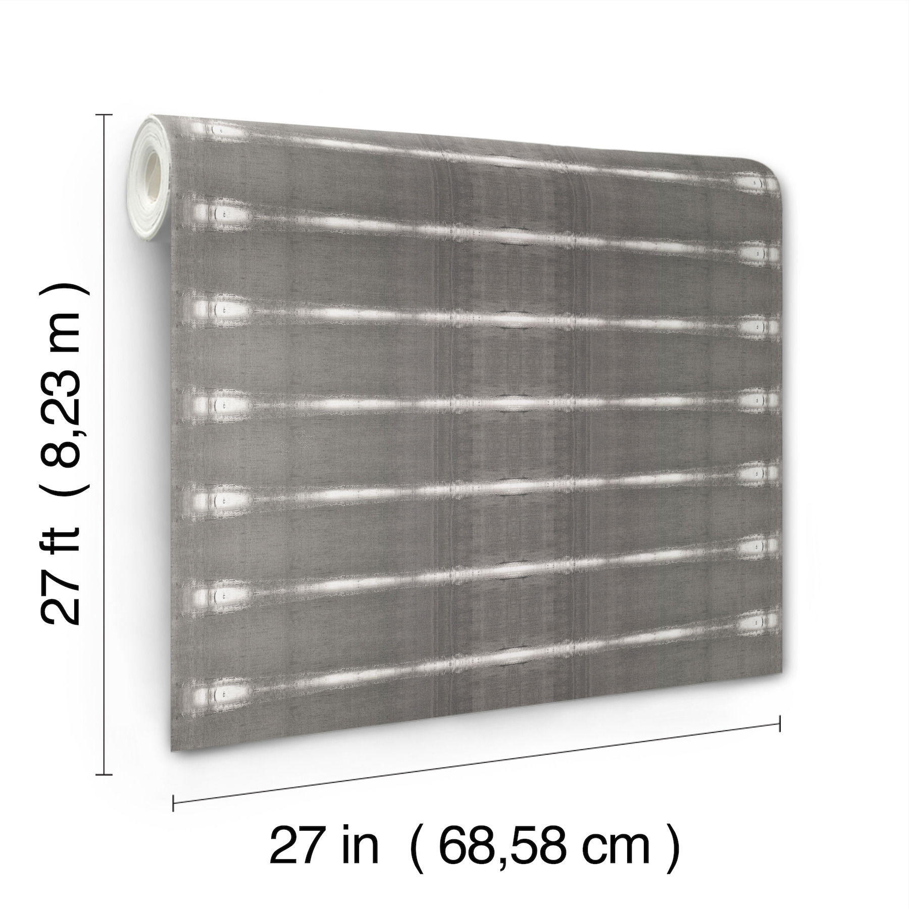 Resound Graphite Wallpaper, by York Wall, 27' length x 2'3" width x 0.02" depth View 7