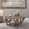 Kendry Reclaimed Wood Coffee Table, Furniture by Uttermost, 48" width x 17.5" height x 48" depth thumbnail 4