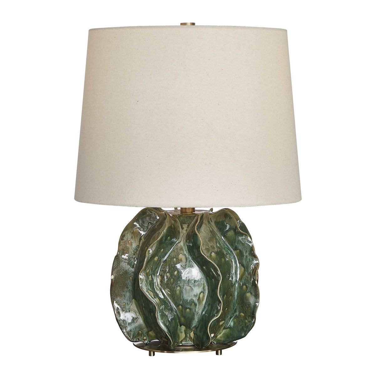 Guinevere Deep Green Table Lamp, by Uttermost, 15" width x 21.37" height x 15" depth View 5