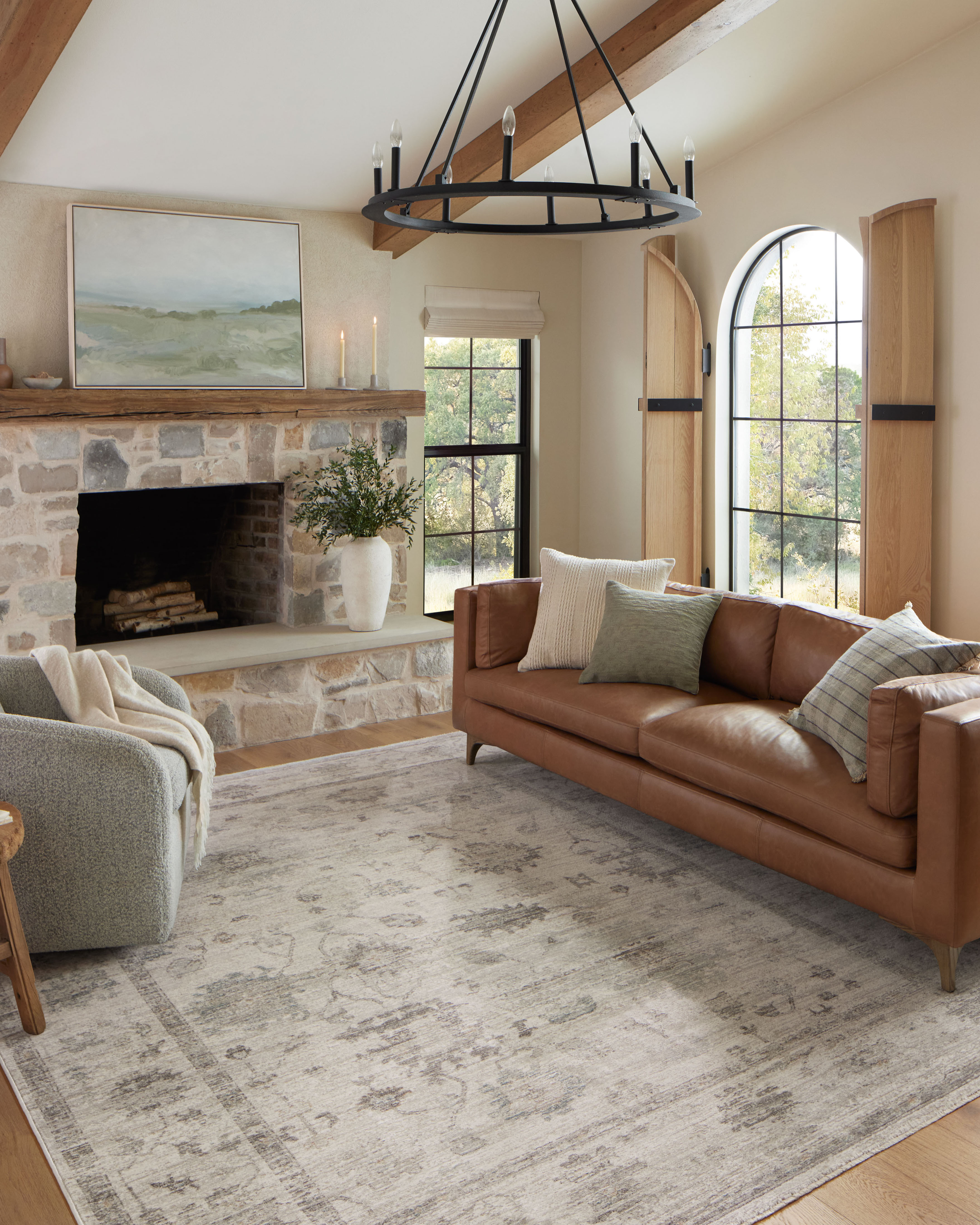 Magnolia Home by Joanna Gaines x Loloi Scarlett Pillow, Decorative Pillow, 18" length x 18" width View 4