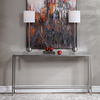 Hayley Silver Console Table, Furniture by Uttermost, 60" width x 31" height x 10" depth thumbnail 2