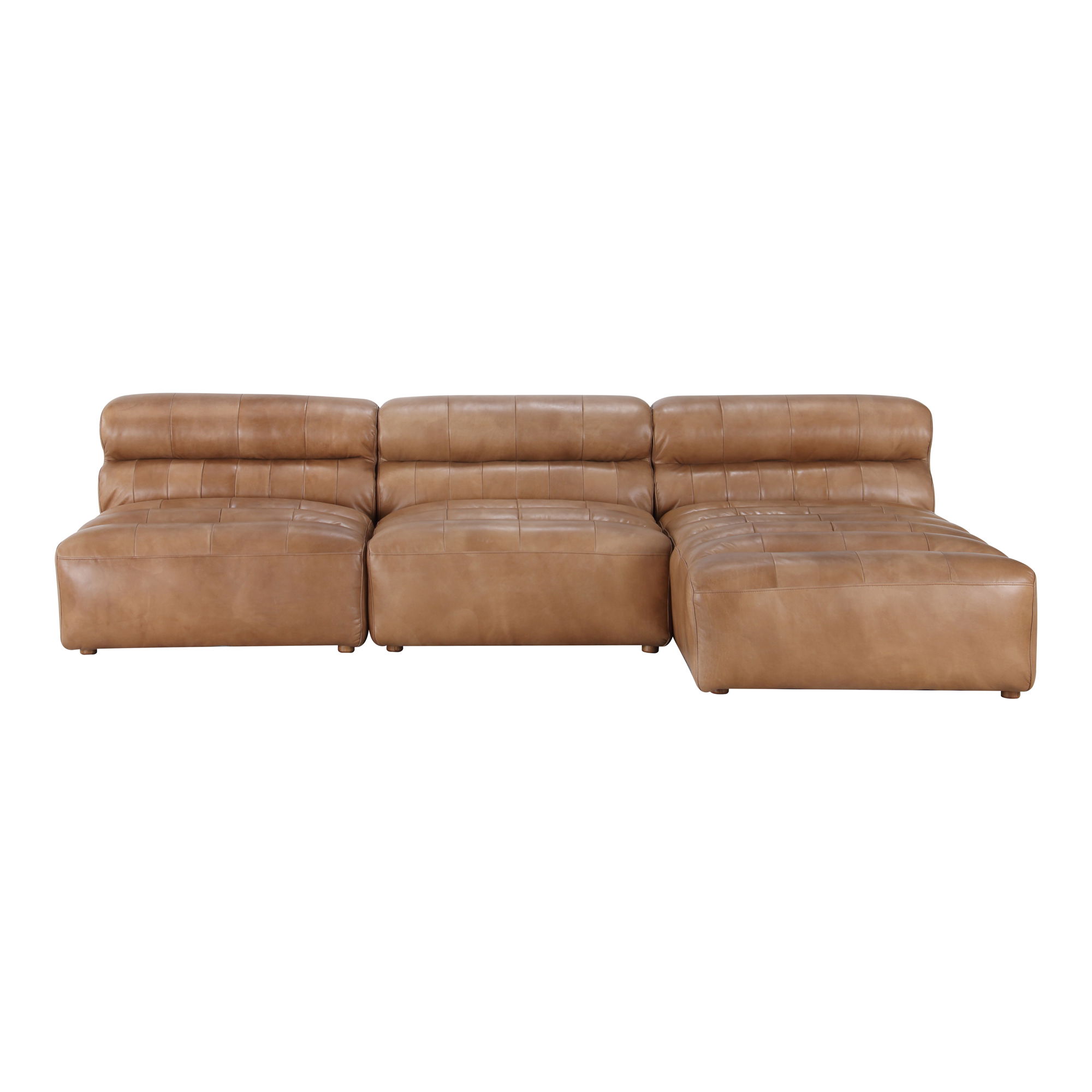 Ramsay Signature Modular Sectional Tan, Sectional Sofa by Moe's Home, 108" width x 28" height x 65.5" depth View 1
