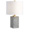 Drexel Concrete Block Lamp, Table Lamp by Uttermost, 10" width x 17" height x 10" depth thumbnail 1