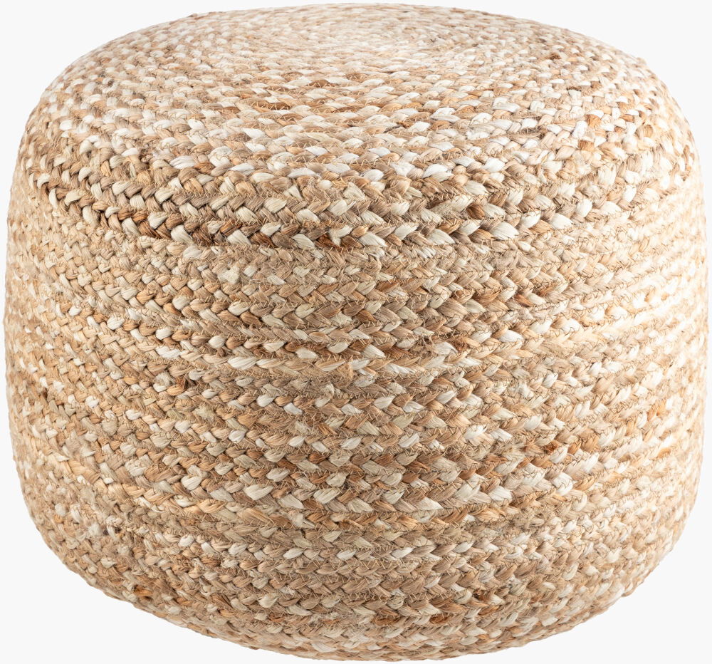 Yaroslave Pouf, Ottoman by Surya, 18" width x 14" height
