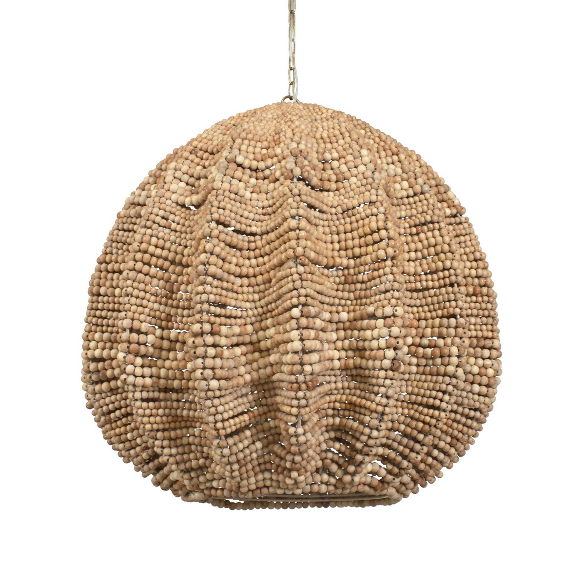 Kauri 5 Light Wooden Bead Pendant, Mini Light Pendant by Uttermost, 29.5" width x 31" height x 29.5" diameter x 29.5" depth View 3