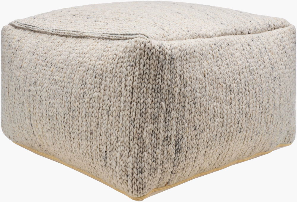 Derby Pouf, Ottoman by Surya, 24" width x 14" height