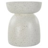 Inhale Cast White Accent Table, Side & End Table by Uttermost, 15.75" width x 17.75" height x 15.75" depth thumbnail 1