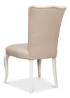 Sidechair, Cortina White W/ Linen Flax, Dining Chair by Sarreid, 23" length x 24" width x 39" height thumbnail 11