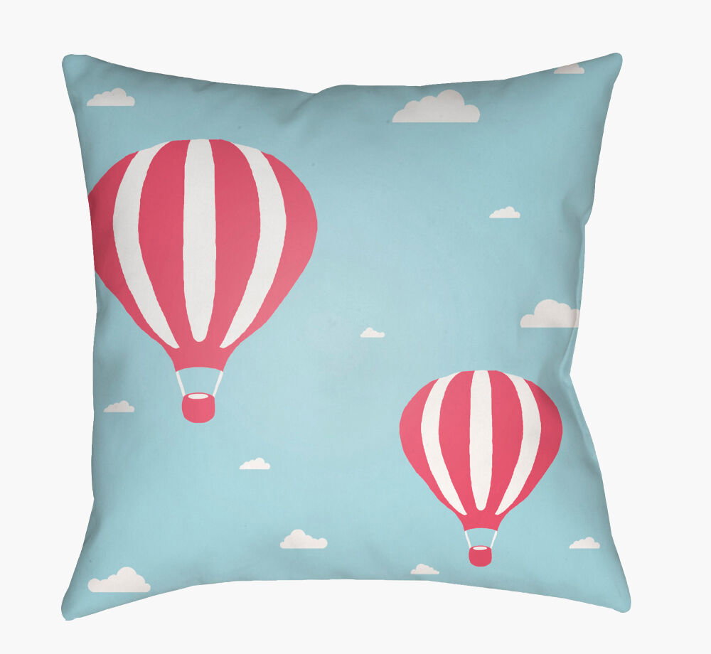 Hot Air Accent Pillow, Decorative Pillow by Surya, 18" length x 18" width