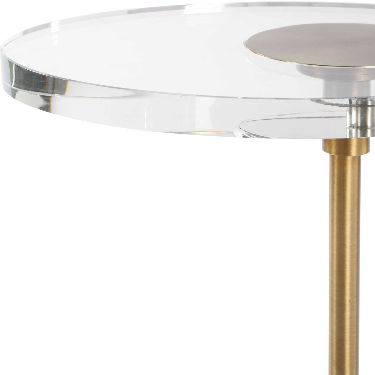 Kaufman Crystal Accent Table, Side & End Table by Uttermost, 11" width x 22" height x 8.5" depth View 7