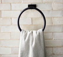 Online Designer Bathroom Rhodes Towel Ring - brass