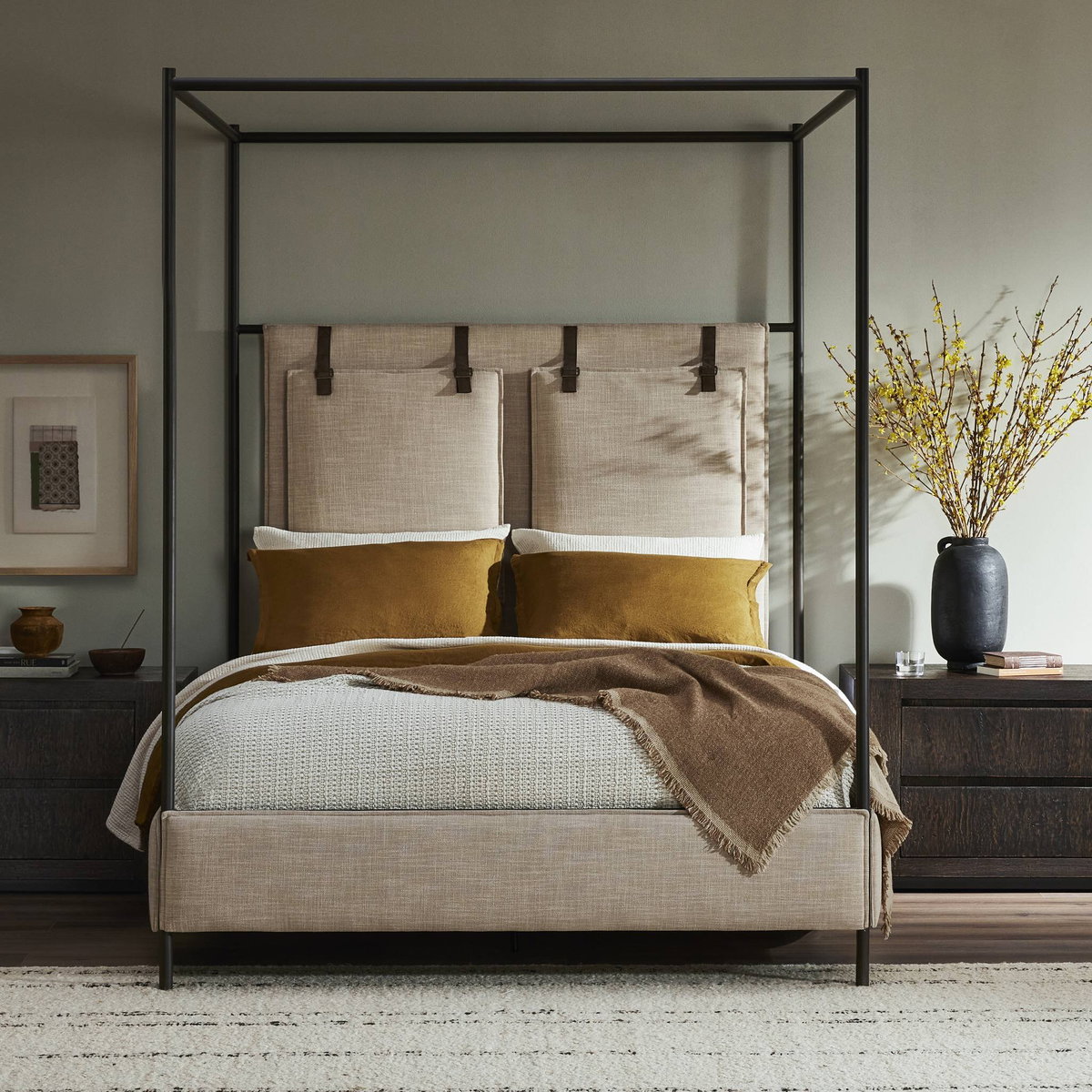 Leigh Canopy Bed, by Four Hands, 65" width x 82.25" height x 84.75" depth View 4