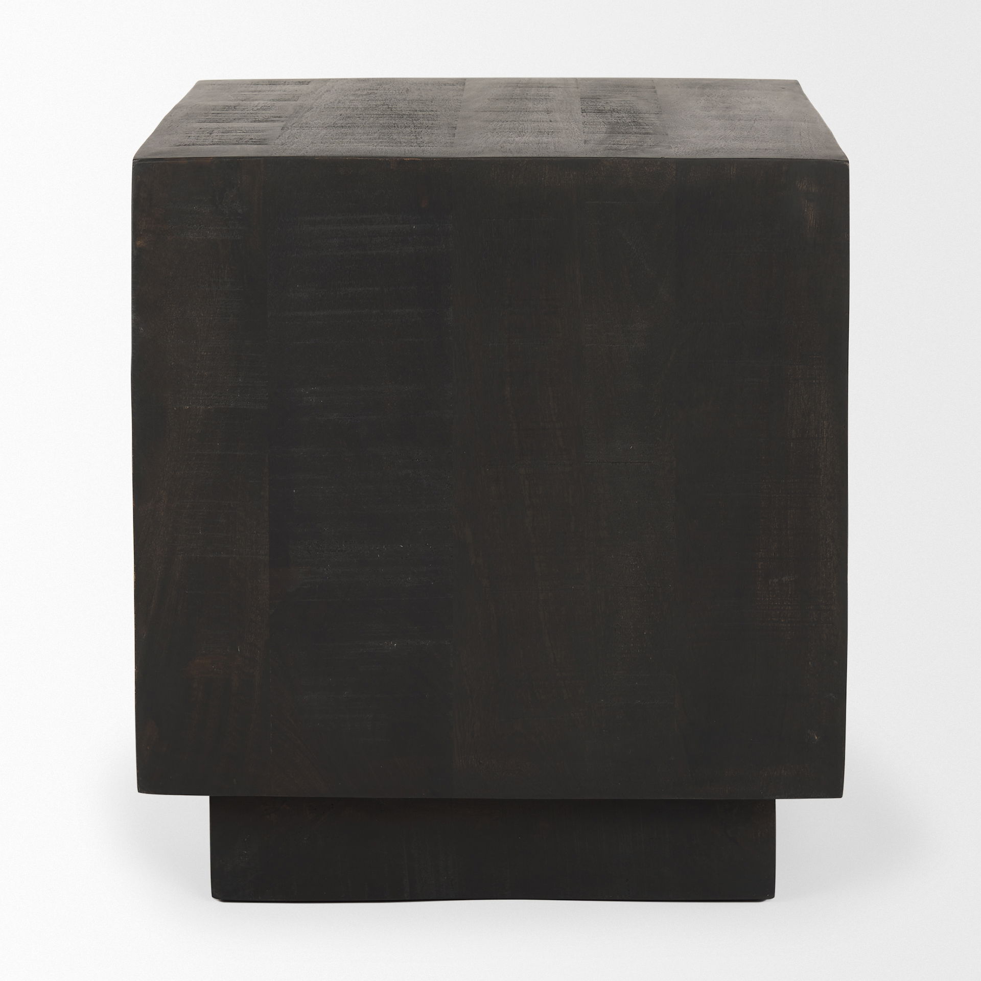 Hayden Dark Brown Wood End/Side Table, Side & End Table by Mercana, 22" length x 22" width x 24" height View 5