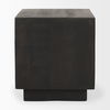 Hayden Dark Brown Wood End/Side Table, Side & End Table by Mercana, 22" length x 22" width x 24" height thumbnail 5