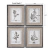 Casual Grey Study Framed Art Set/4, Painting by Uttermost, 14.5" width x 17.5" height x 1" depth thumbnail 3