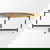 Marquisa Medium Brown Wood with Black Metal Large Coffee Table thumbnail 3
