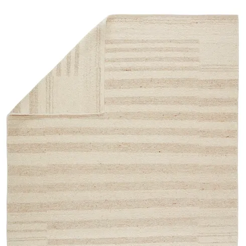 Jaipur Living Istar LEO03 Handmade Stripes Ivory and Tan Area Rug (8