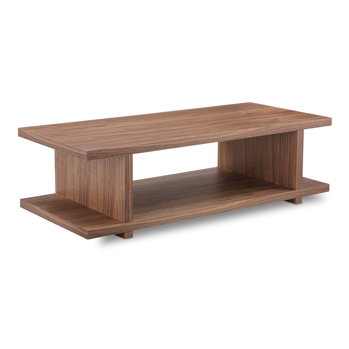 Miri Coffee Table Walnut, by Moe's Home, 54" width x 16" height x 24" depth View 2