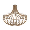 Lovelock 4 Light Rope Empire Chandelier, Pendant by Uttermost, 27.5" width x 24.25" height x 27.5" diameter thumbnail 4