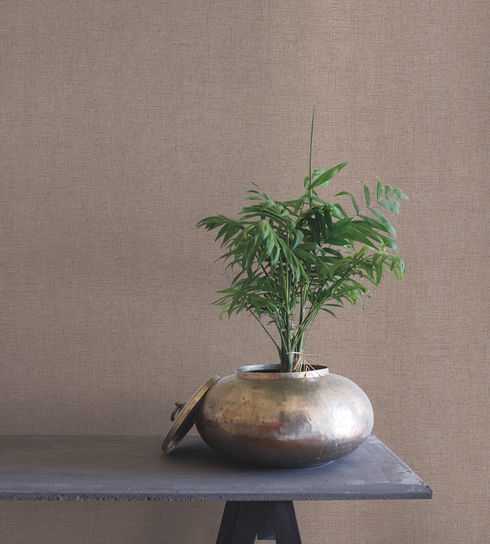 Rugged Linen Sequoia Wallpaper