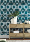 Sawgrass Trellis Navy Wallpaper thumbnail 2