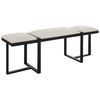 Triple Cloud Modern Upholstered Bench thumbnail 5