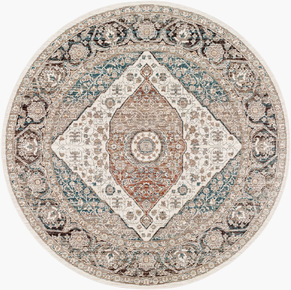 Carlisle Machine Woven Rug, by Surya, 5'2.99" length x 5'2.99" width