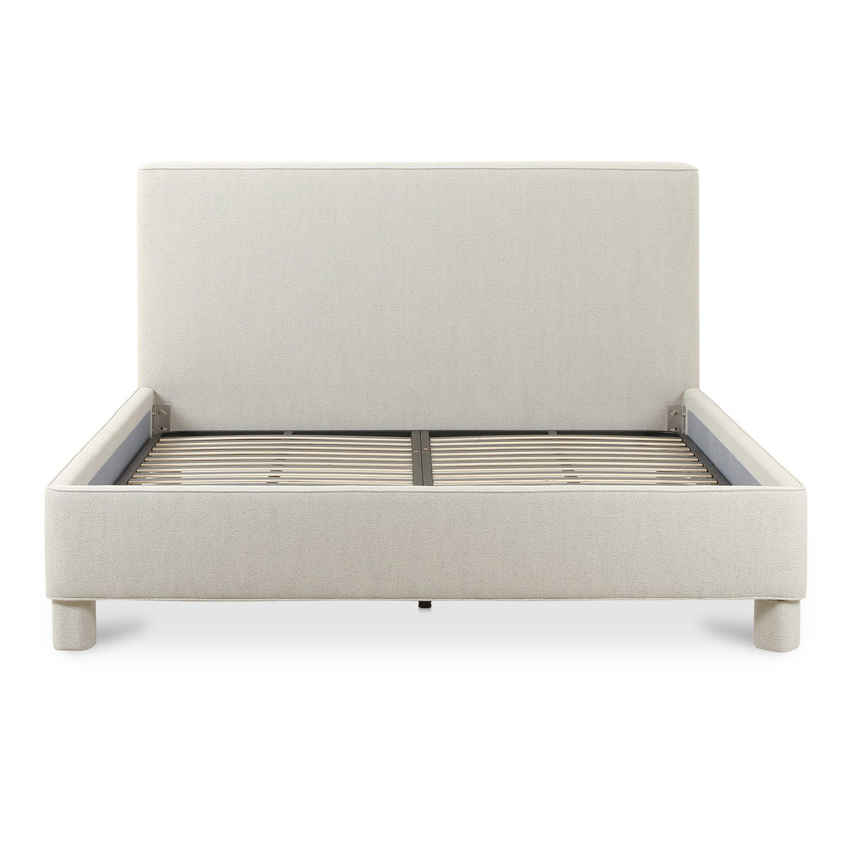 Ichigo King Bed Light Grey, by Moe's Home, 81.5" width x 49" height x 92" depth View 2