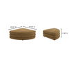 Lowtide Curved Ottoman Amber Glow thumbnail 7