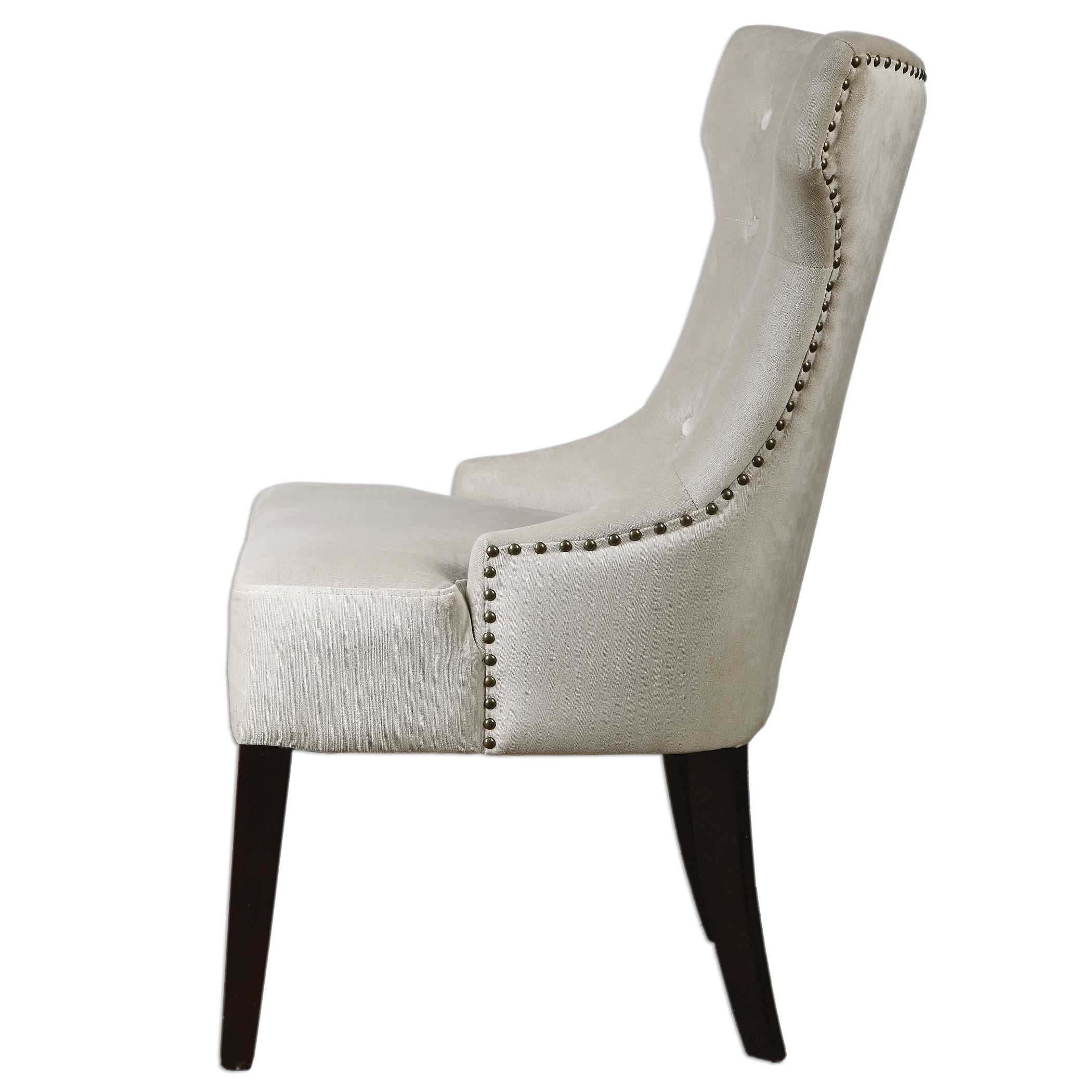 Arlette Tufted Wing Chair large image 