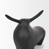 Radu Small Matte Black Metal Bull Decorative Object, by Mercana, 9.5" length x 3.25" width x 7.75" height thumbnail 9