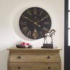 Bond Street 30' Black Wall Clock, by Uttermost, 29.5" width x 29.5" height x 2.5" depth thumbnail 2