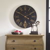 Bond Street 30' Black Wall Clock, by Uttermost, 29.5" width x 29.5" height x 2.5" depth thumbnail 2