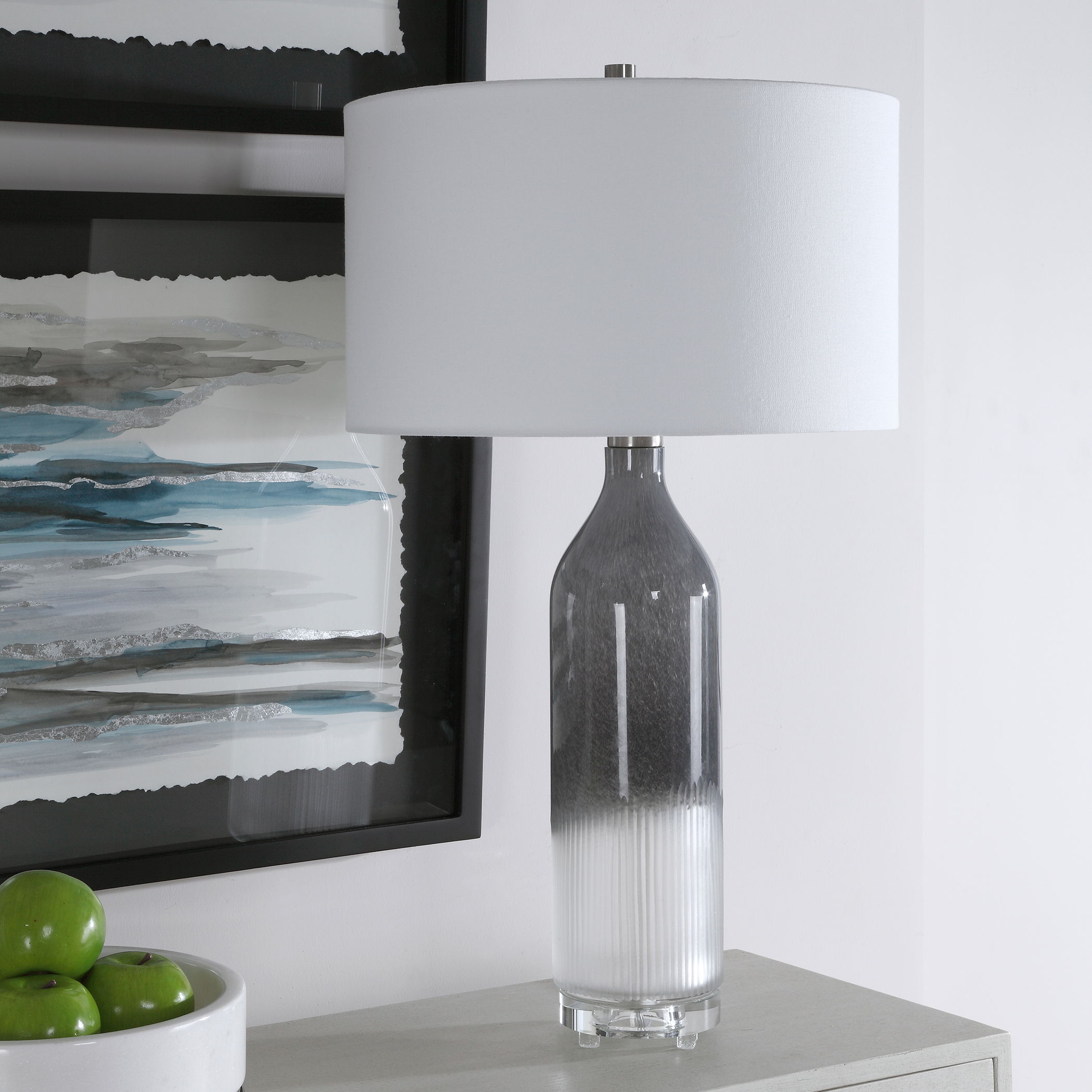 Natasha Art Glass Table Lamp large image 