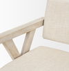 Topanga I Cream Fabric Wrap Blonde Wooden Frame Dining Chair thumbnail 9