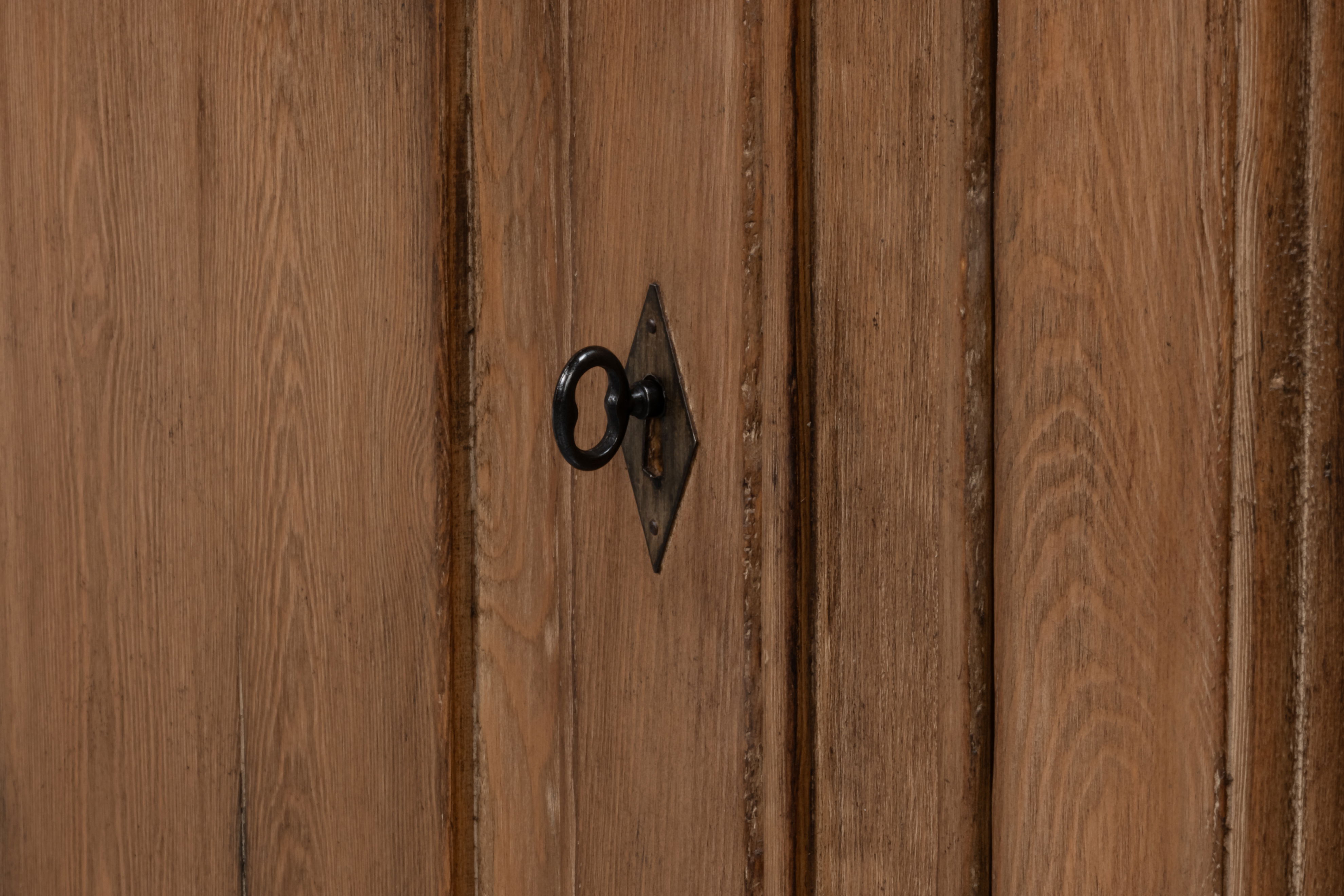 French Country Sideboard, Old Pine Stain, Cabinets & Sideboard by Sarreid, 87" length x 19" width x 34" height View 12