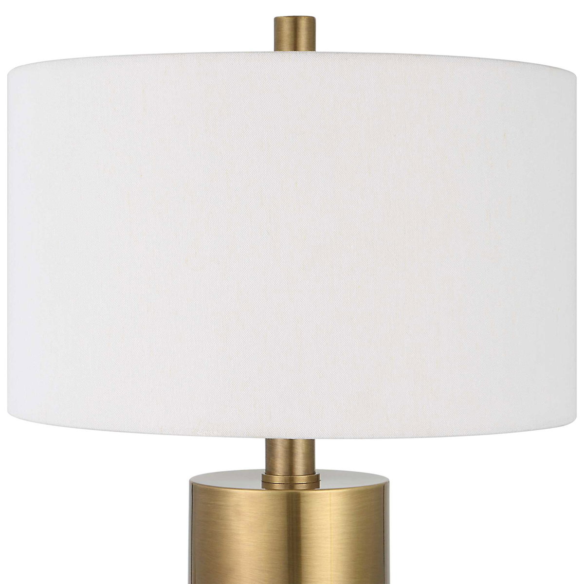 Adelia Ivory & Brass Table Lamp, by Uttermost, 1'5" width x 2'6.5" height x 1'5" depth View 6