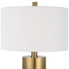 Adelia Ivory & Brass Table Lamp, by Uttermost, 17" width x 30.5" height x 17" depth thumbnail 6
