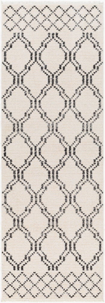 Calico Machine Woven Rug, by Surya, 7'6.55" length x 2'7.5" width
