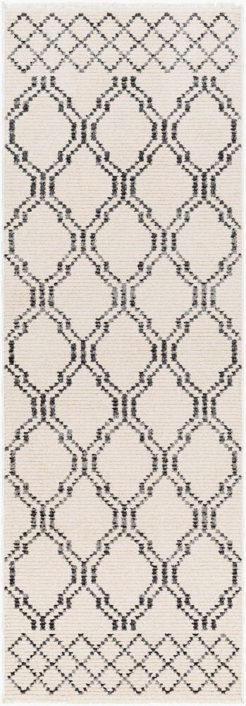 Calico Machine Woven Rug, by Surya, 7'6.55" length x 2'7.5" width